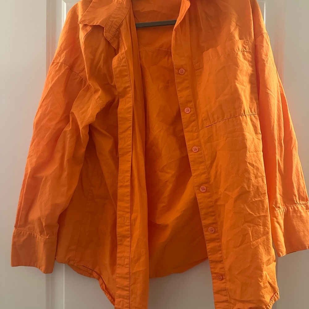 H&M Bold Orange Shirt
